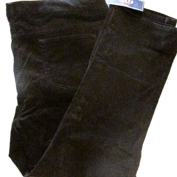 Chaps Women’s Slimming Stretch Corduroy Pants 24W Velvety Black Corduroy - Picture 2 of 2